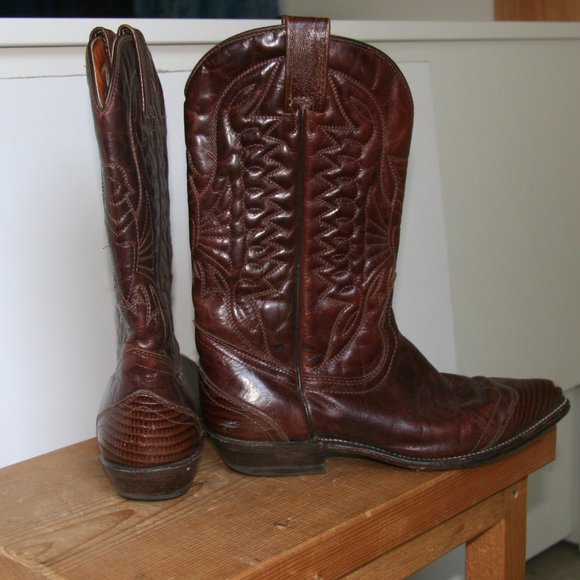 Code West Leather Cowboy Boots - Picture 3 of 4